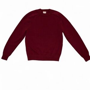 J.Crew Knit for J.Crew Dark Red Crewneck Pullover Sweater Mens